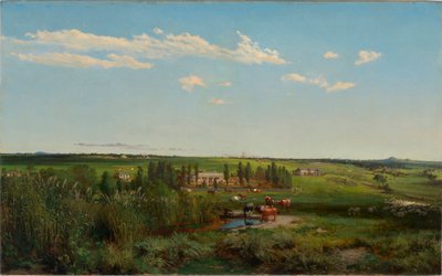 ""Le domaine de Mount Fyans en Australie"" (Mount Fyans homestead) Peinture de Louis Buvelot (1814-1888) - 1869 - Olie på lærred Dim 58,6x95,3 cm National Gallery of Australia, Canberra af Abraham Louis Buvelot