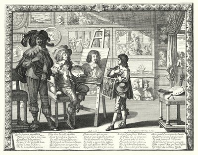 Den ædle maler (gravering) af Abraham (after) Bosse