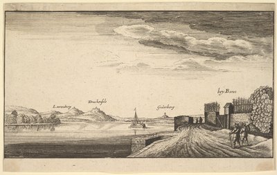 Rhinen ved Bonn, kopi, 1625-77. af Abraham Aubri