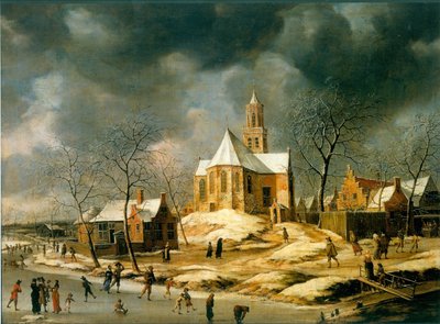 Landsbyen Midlum af Abraham Beerstraaten