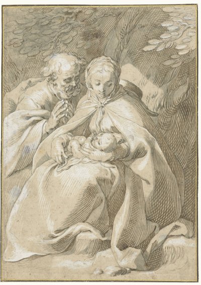 Den hellige familie af Abraham Bloemaert