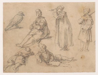 En siddende og to stående drenge af Abraham Bloemaert