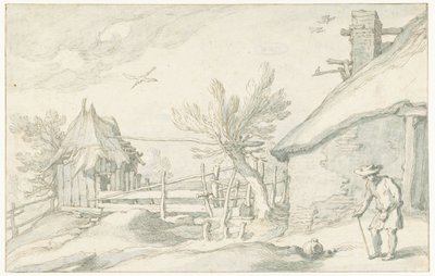 Gård med gård og lade af Abraham Bloemaert