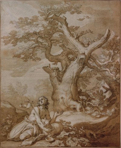 Johannes Døberen i naturen af Abraham Bloemaert