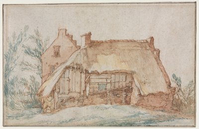 Bondehytte (recto) af Abraham Bloemaert