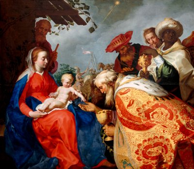 Magiernes tilbedelse, 1624 af Abraham Bloemaert