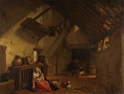 Resten på flugten til Egypten af Abraham Bloemaert
