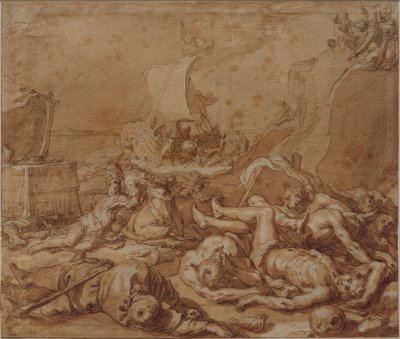 Theagenes og Chariclea efter forliset af Abraham Bloemaert