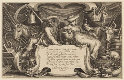 Titelblad, "The Farmhouse and Landscape Series" af Abraham Bloemaert