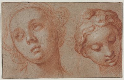 To kvindelige hoveder af Abraham Bloemaert