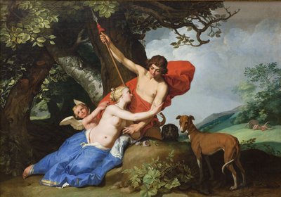 Venus og Adonis af Abraham Bloemaert