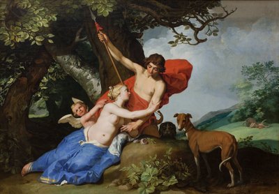 Venus og Adonis af Abraham Bloemaert