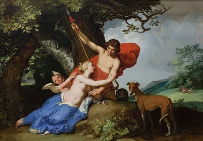 Venus og Adonis, 1632 af Abraham Bloemaert