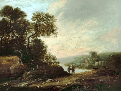 Landskab med borgruiner af Abraham Blommaert