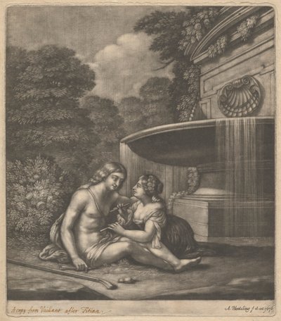 Hyrde og hyrde af Abraham Blooteling