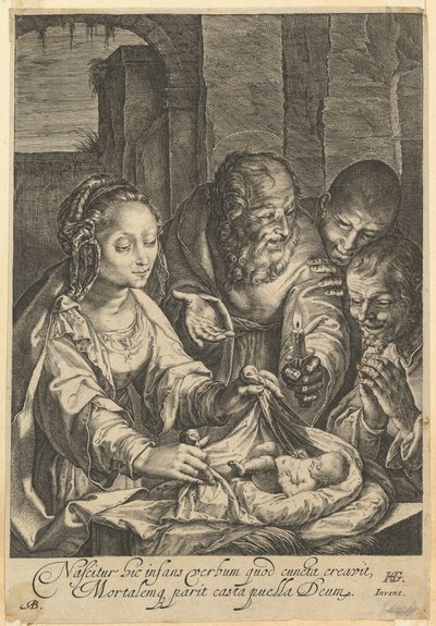 Hyrdernes tilbedelse, efter 1650. af Abraham Blooteling