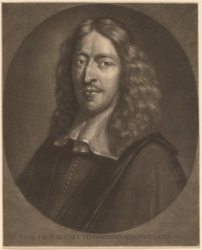Johan de Wit af Abraham Blooteling after Pieter van der Banck