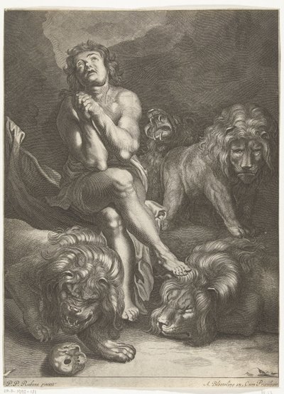 Daniel i løvens hule af Abraham Bloteling
