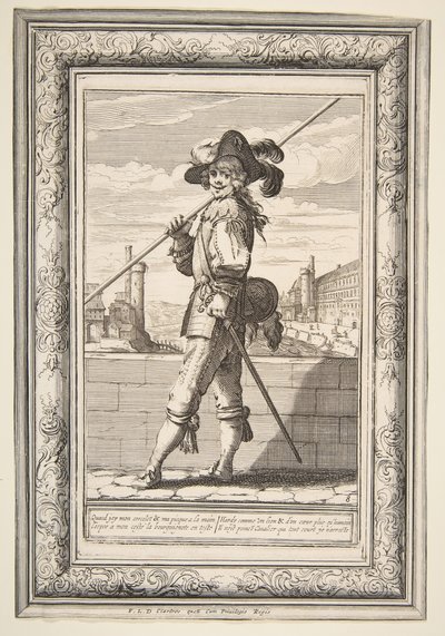 En Piqueman, 1632. af Abraham Bosse