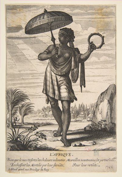 Afrika, midten til slutningen af det 17. århundrede. af Abraham Bosse