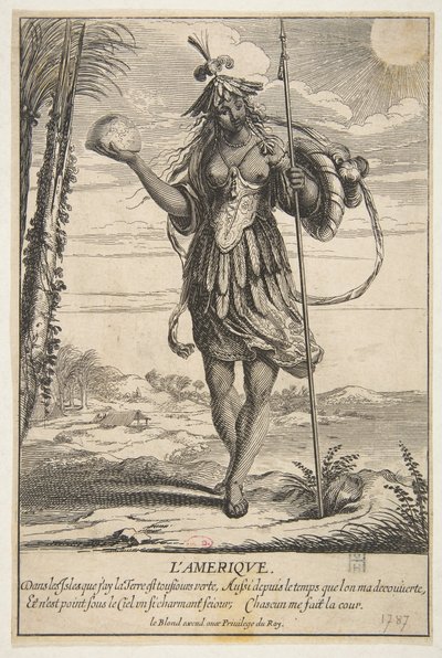 Amerika LAmerique. af Abraham Bosse