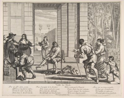 Klædetiggere, 1635. af Abraham Bosse