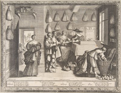 Arbejdsformidlingen, ca. 1633. af Abraham Bosse