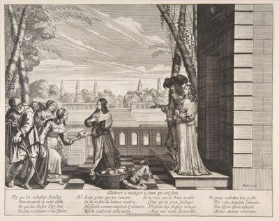 Feeding the Hungry, 1635. af Abraham Bosse