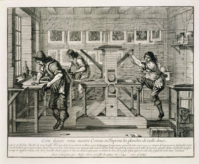 Fransk trykkeri, 1642 af Abraham Bosse