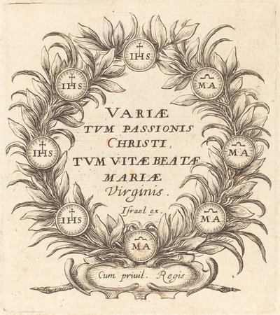 Frontispice til Callots "The Mysteries of the Passion" af Abraham Bosse