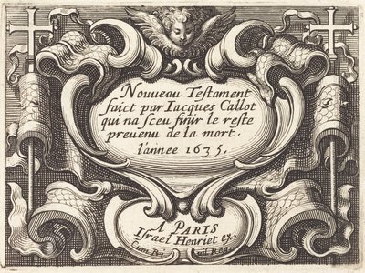 Frontispice til Callots "Det Nye Testamente" af Abraham Bosse