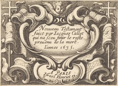 Frontispice til Callots "Det Nye Testamente" af Abraham Bosse