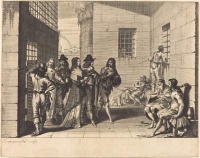 Gentry besøger et fængsel af Abraham Bosse