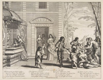 Giver drikke til de tørstige Giver drinks til dem, der er tørstige. af Abraham Bosse