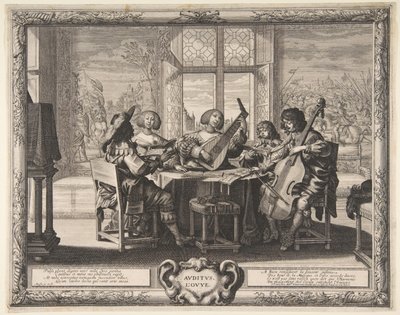 Hørelse, ca. 1638. af Abraham Bosse