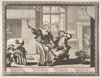 Mand-Beater, ca. 1633. af Abraham Bosse