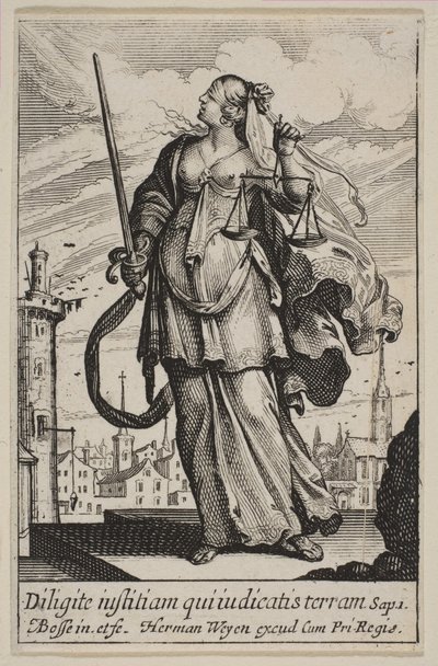 Retfærdighed, 1636. af Abraham Bosse