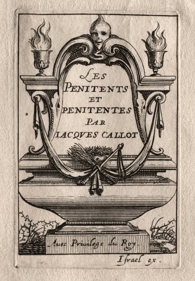 The Penitents: Frontispice af Abraham Bosse