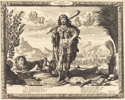 Louis XIII som Hercules af Abraham Bosse