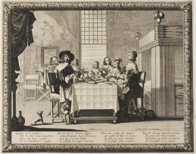 Manhood, tallerken tre fra The Four Ages of Man af Abraham Bosse