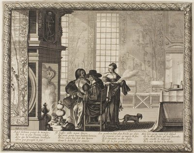 Old Age, plade fire fra Depicting the Four Ages of Man af Abraham Bosse