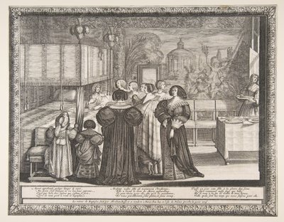 Hjemkomst fra dåben, 1633. af Abraham Bosse
