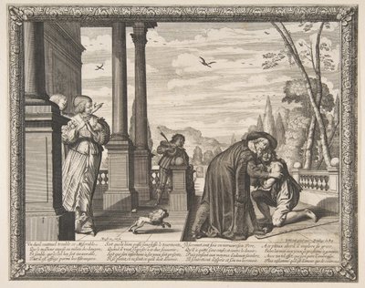 Den fortabte søns tilbagevenden, ca. 1636. af Abraham Bosse