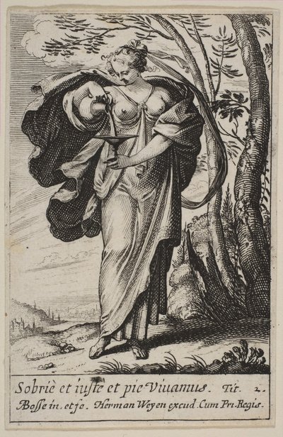 Afholdenhed, 1636. af Abraham Bosse