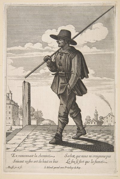 Skorstensfejeren, midten til slutningen af det 17. århundrede. af Abraham Bosse