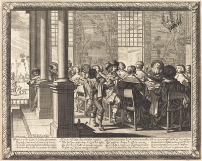 Festen, der fejrer den fortabte søns tilbagevenden af Abraham Bosse