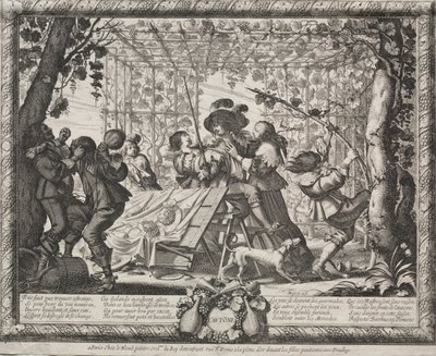 De fire årstider: efterår, 1635. af Abraham Bosse
