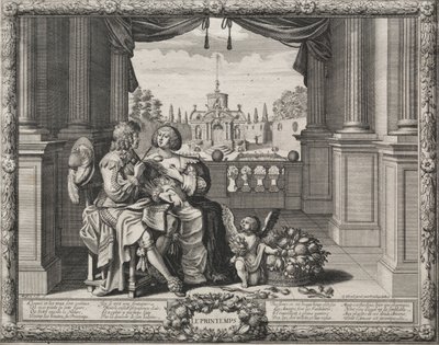 De fire årstider: forår, 1635. af Abraham Bosse
