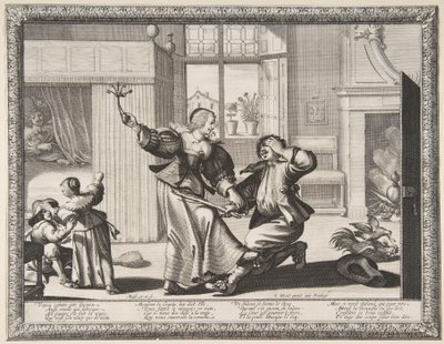 The Husband-Beater, ca. 1633 (ætsning og gravering) af Abraham Bosse