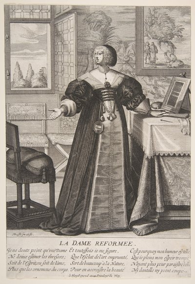Den reformerte kvinde, midten til slutningen af det 17. århundrede. af Abraham Bosse